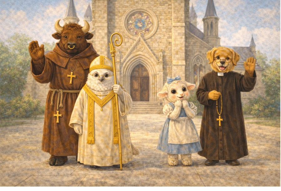 The Padre Paws characters